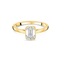 1ct Emerald Cut Bezel Ring - Appleby Jewellers Dublin