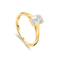 1ct Emerald Cut Bezel Ring - Appleby Jewellers Dublin