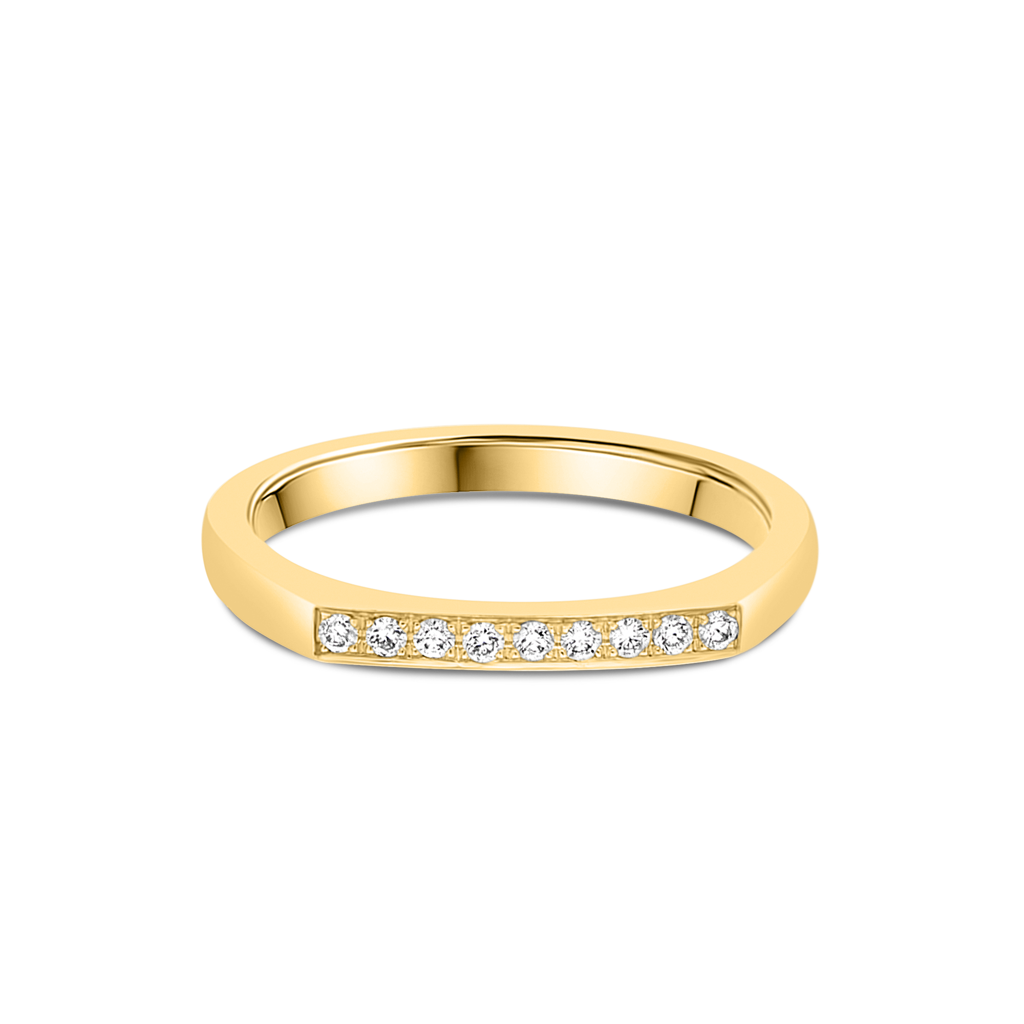 Legato Flat Diamond Band - Appleby Jewellers Dublin