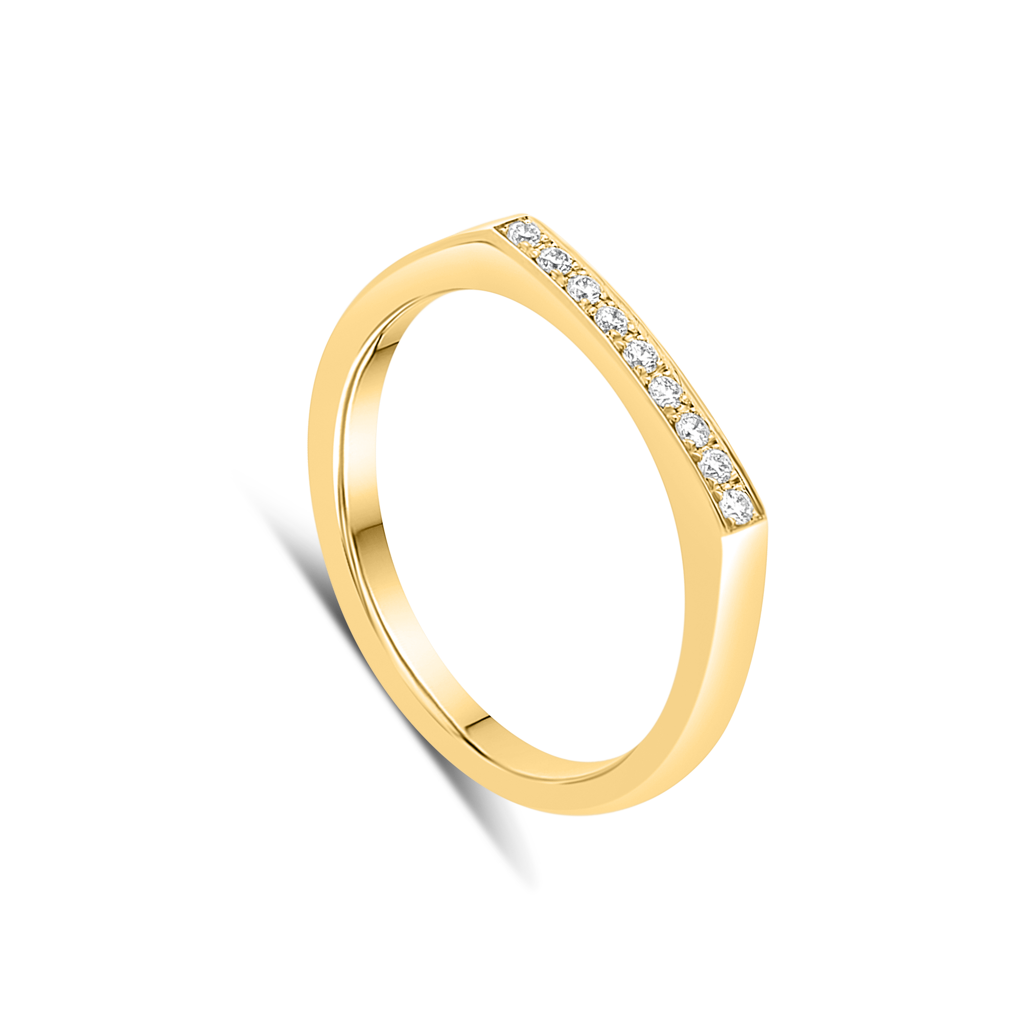 Legato Flat Diamond Band - Appleby Jewellers Dublin