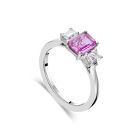 Pink Sapphire and Diamond Trilogy - Appleby Jewellers Dublin