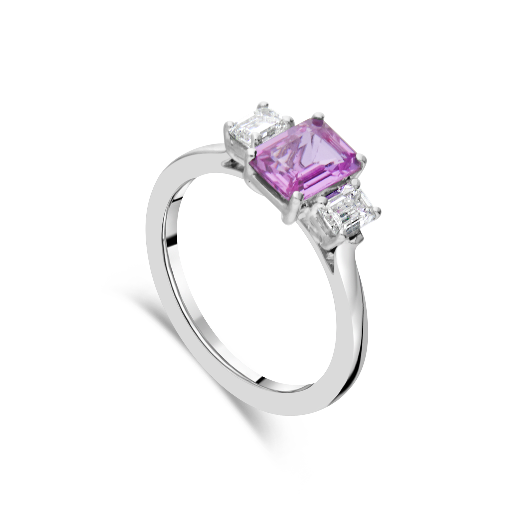 Pink Sapphire and Diamond Trilogy - Appleby Jewellers Dublin