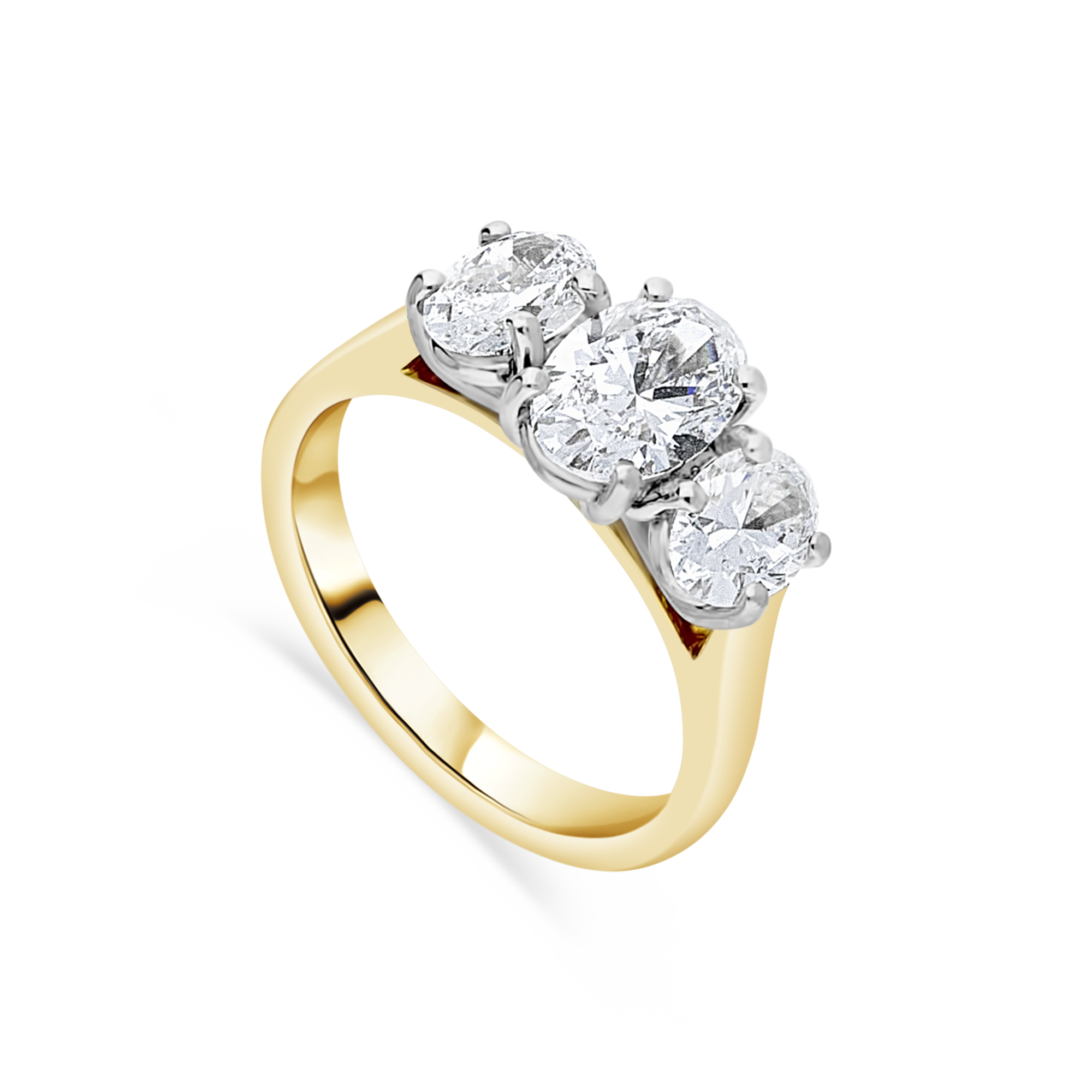 Ascot Trilogy Engagement Ring (Oval) - Appleby Jewellers Dublin