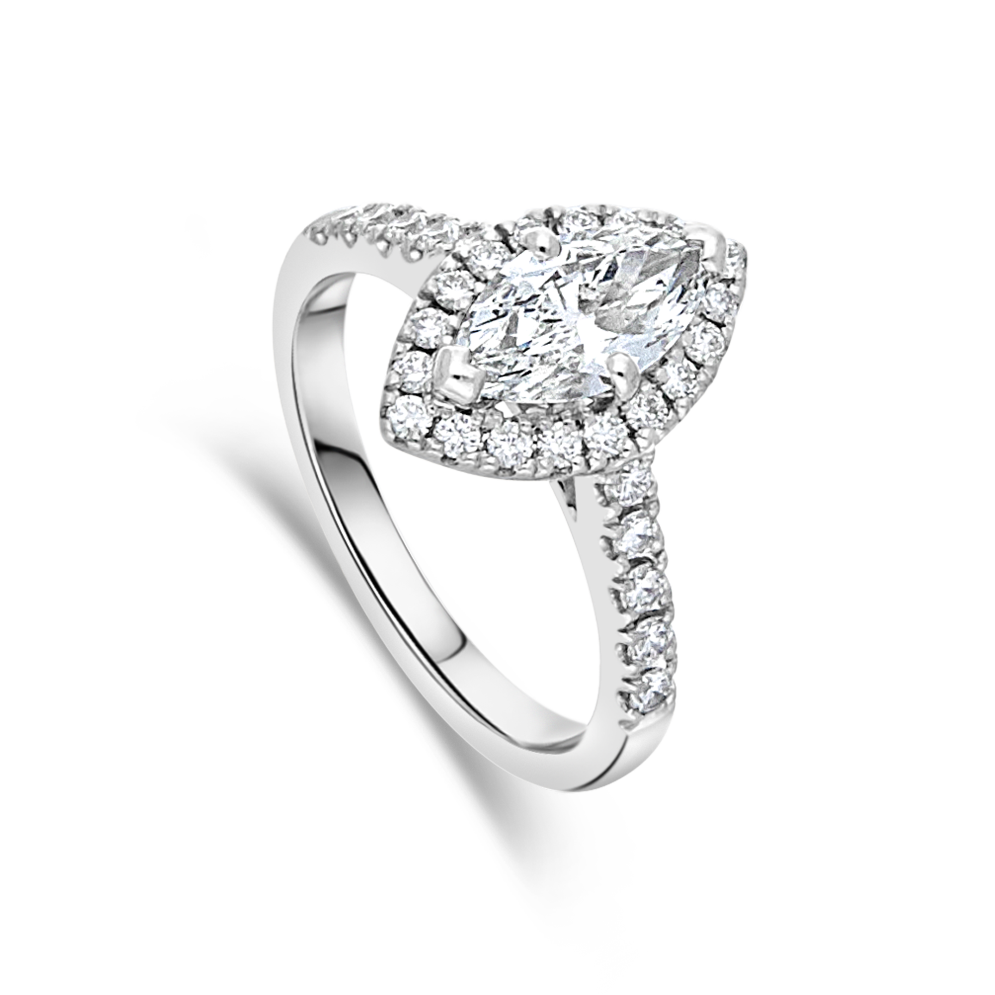 The "Corinne" Marquise Diamond, Diamond Set Band - Appleby Jewellers Dublin
