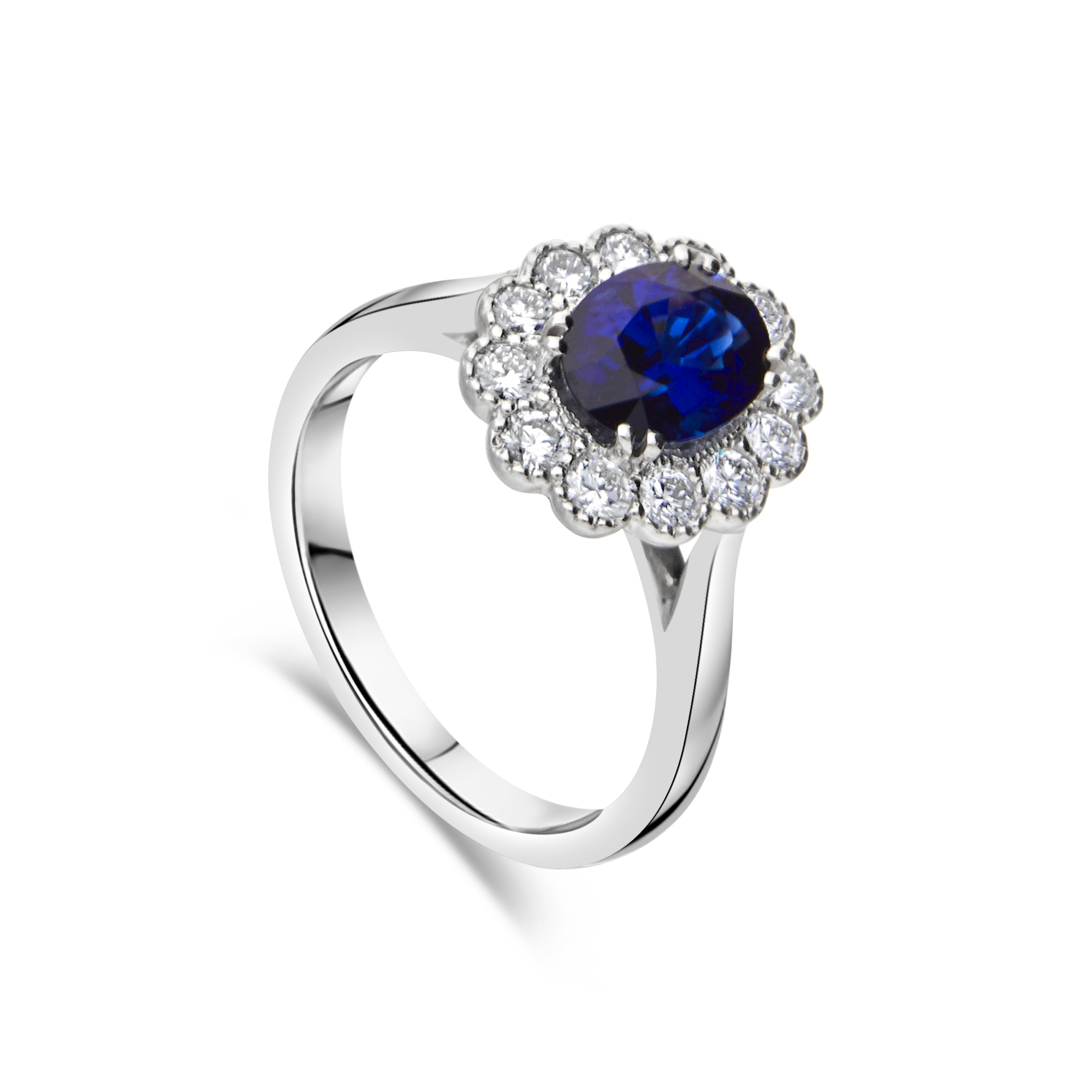 The "Kate Flower" Sapphire and Diamond Ring - Appleby Jewellers Dublin