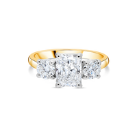 Ascot Trilogy Engagement Ring - Radiant Diamonds - Appleby Jewellers Dublin