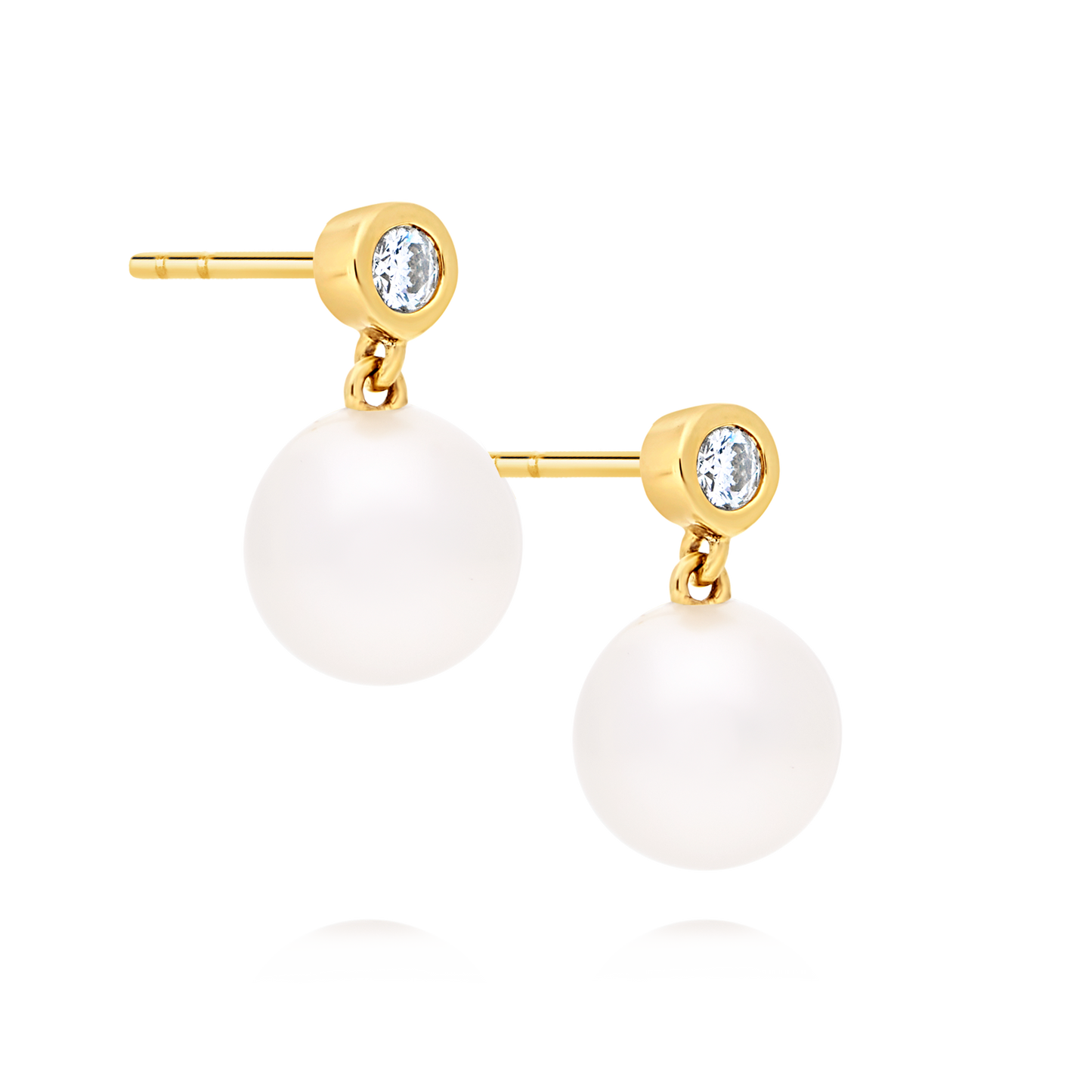 18ct Gold Akoya Pearl Earrings