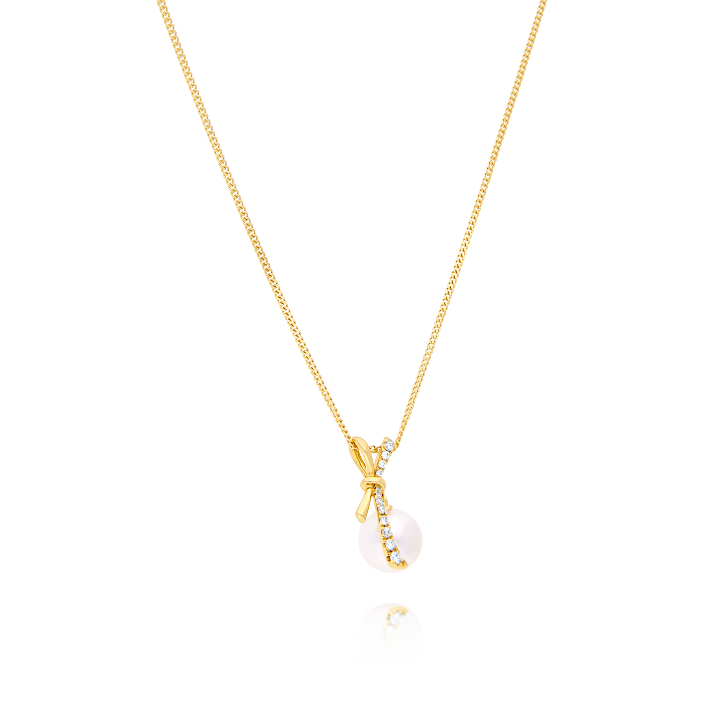 18 Carat Akoya Pearl & Diamond Necklace