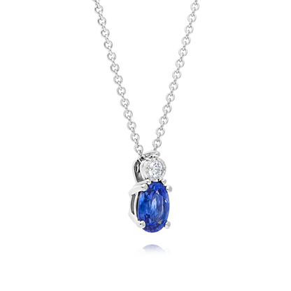 Sapphire & Diamond Pendant