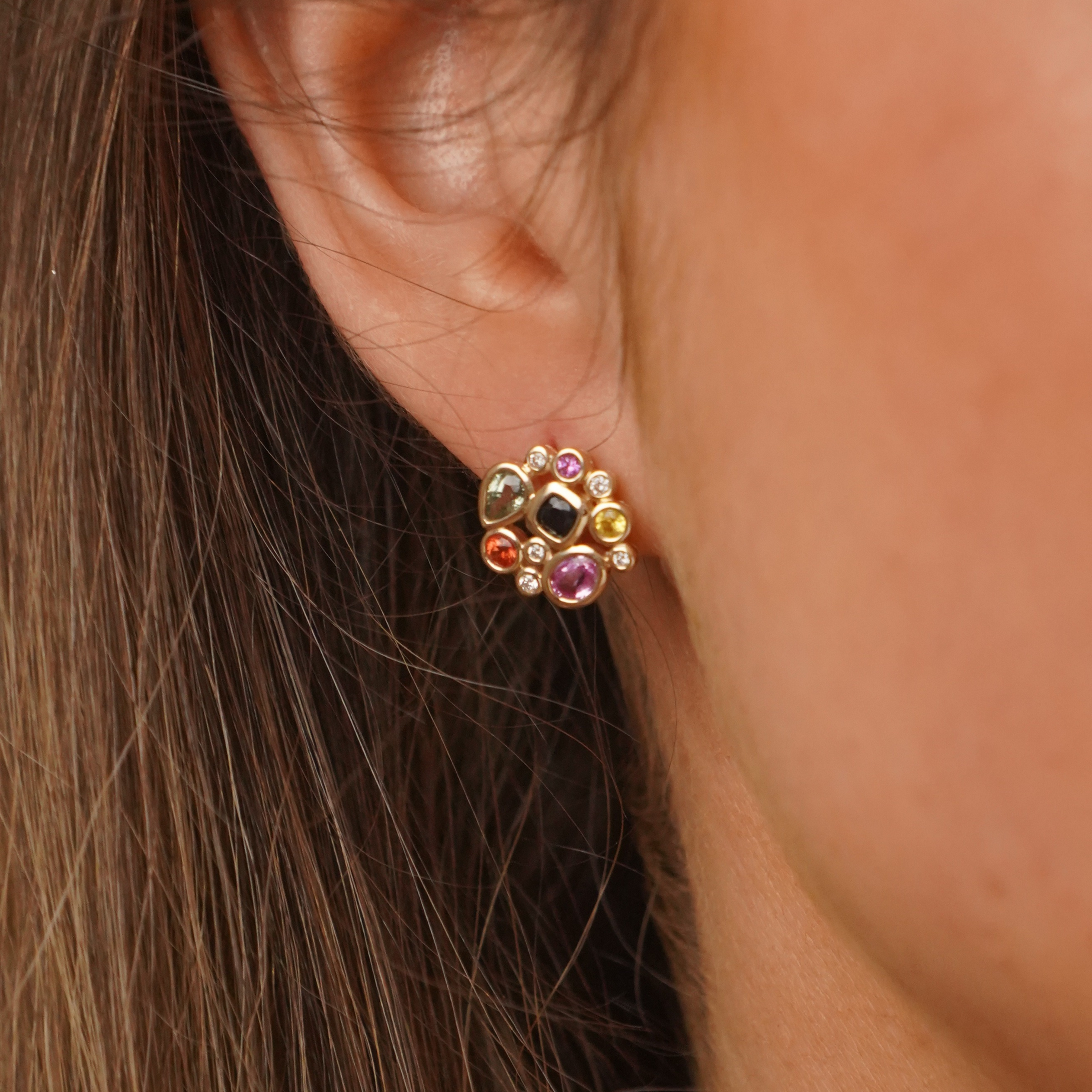 Multi-Coloured Sapphire Pendant - Appleby Jewellers Dublin