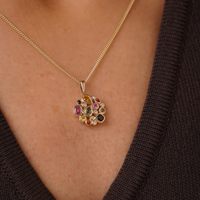 Multi-Coloured Sapphire Pendant - Appleby Jewellers Dublin