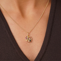 Multi-Coloured Sapphire Pendant - Appleby Jewellers Dublin