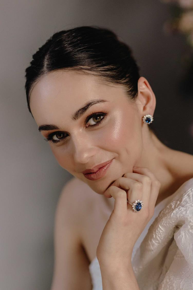 Blue Sapphire and Diamond Earrings - Appleby Jewellers Dublin