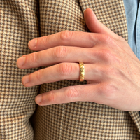 The Hammered Edge Band - Appleby Jewellers Dublin