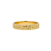 The Burren Textured Gold Band - Appleby Jewellers Dublin