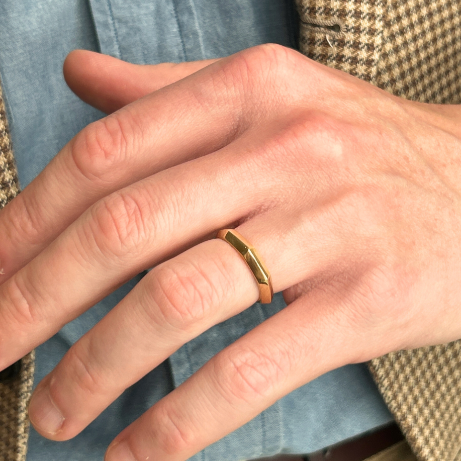 The Facet Gold Band - Appleby Jewellers Dublin