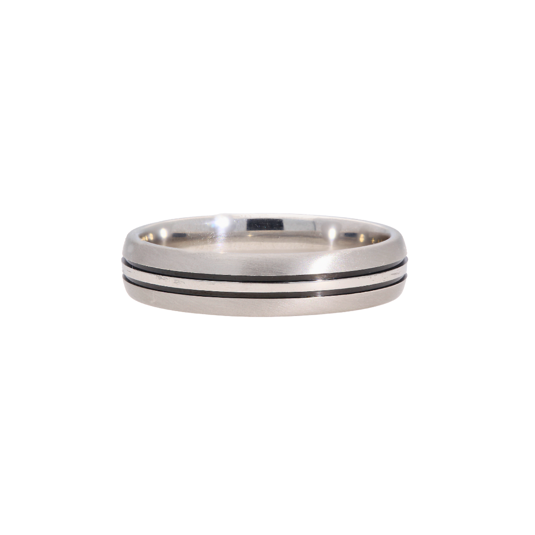 The Curved Ruthenium Band - Appleby Jewellers Dublin