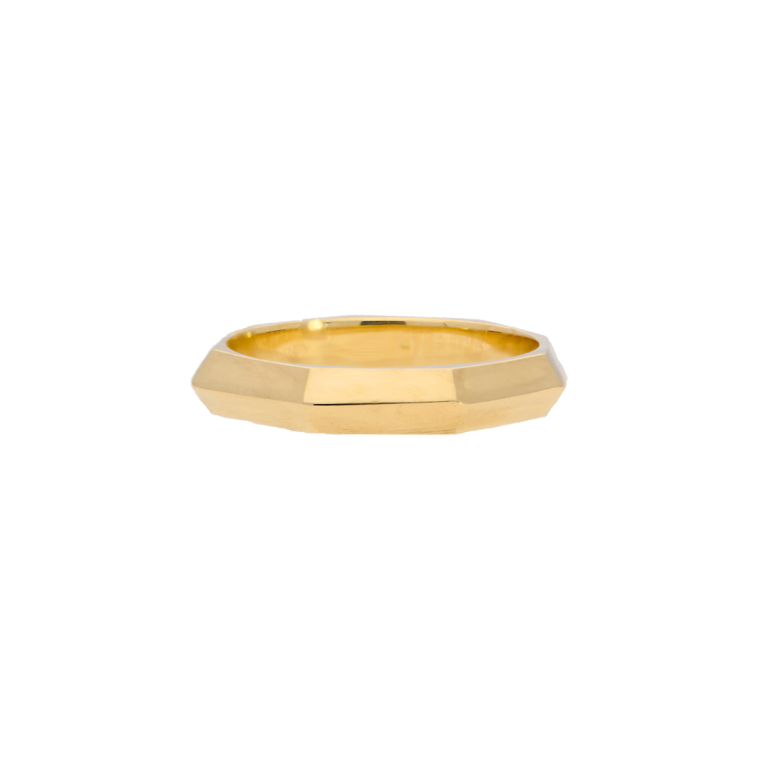 The Facet Gold Band - Appleby Jewellers Dublin