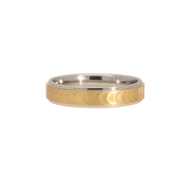 The Fishtail Etched Gold Band - Appleby Jewellers Dublin