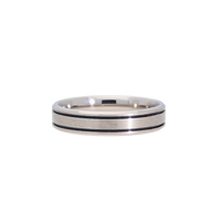 The Ruthenium Edge Wedding Band