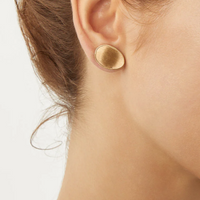 18ct Gold Lunaria Earrings - Appleby Jewellers Dublin