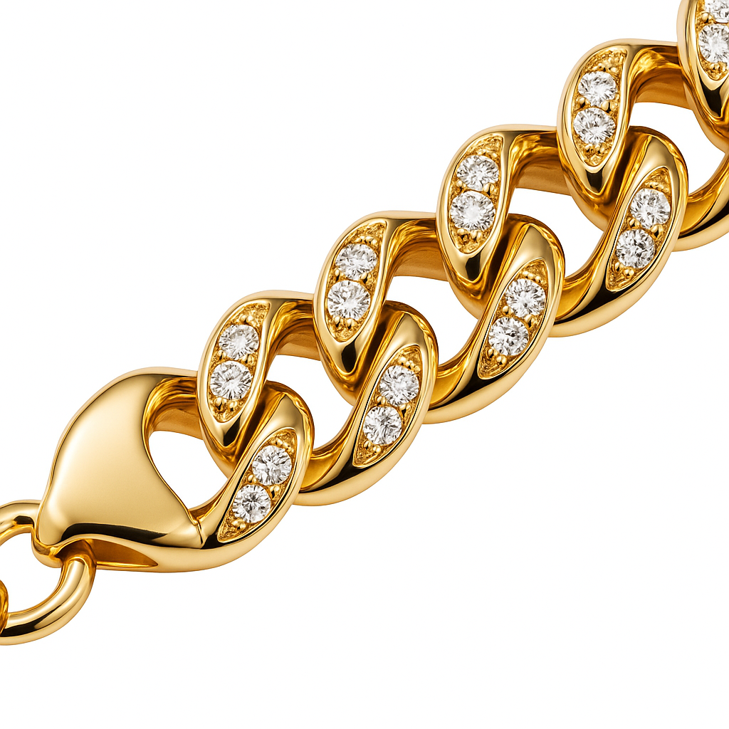 Curb Link Diamond Bracelet