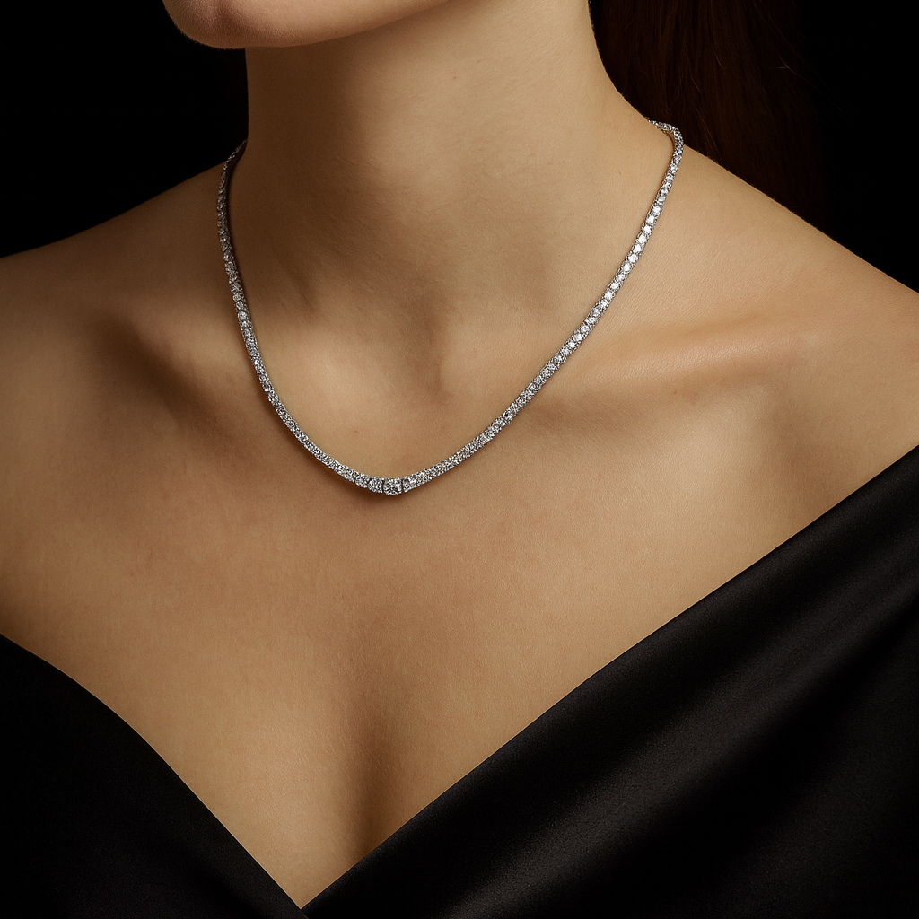 The Classic Diamond Riviera Necklace