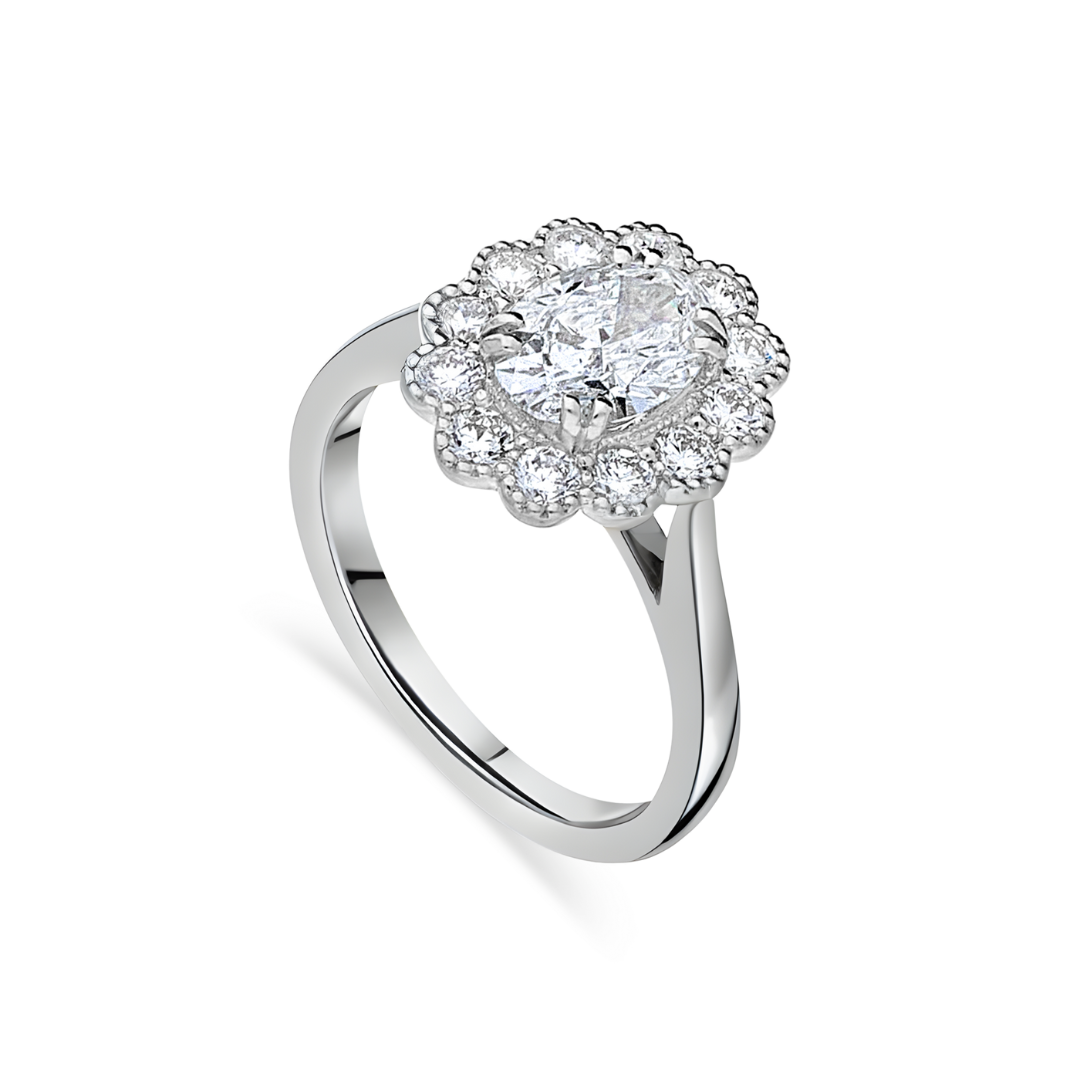 The Kate Flower Engagement Ring - Appleby Jewellers Dublin
