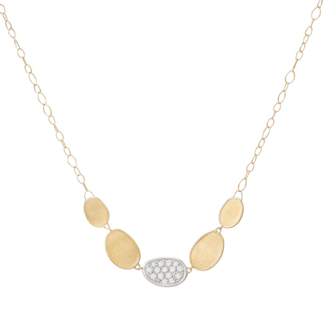 LUNARIA Collection 18ct Yellow Gold and Diamond Petite Half Collar Necklace - Appleby Jewellers Dublin