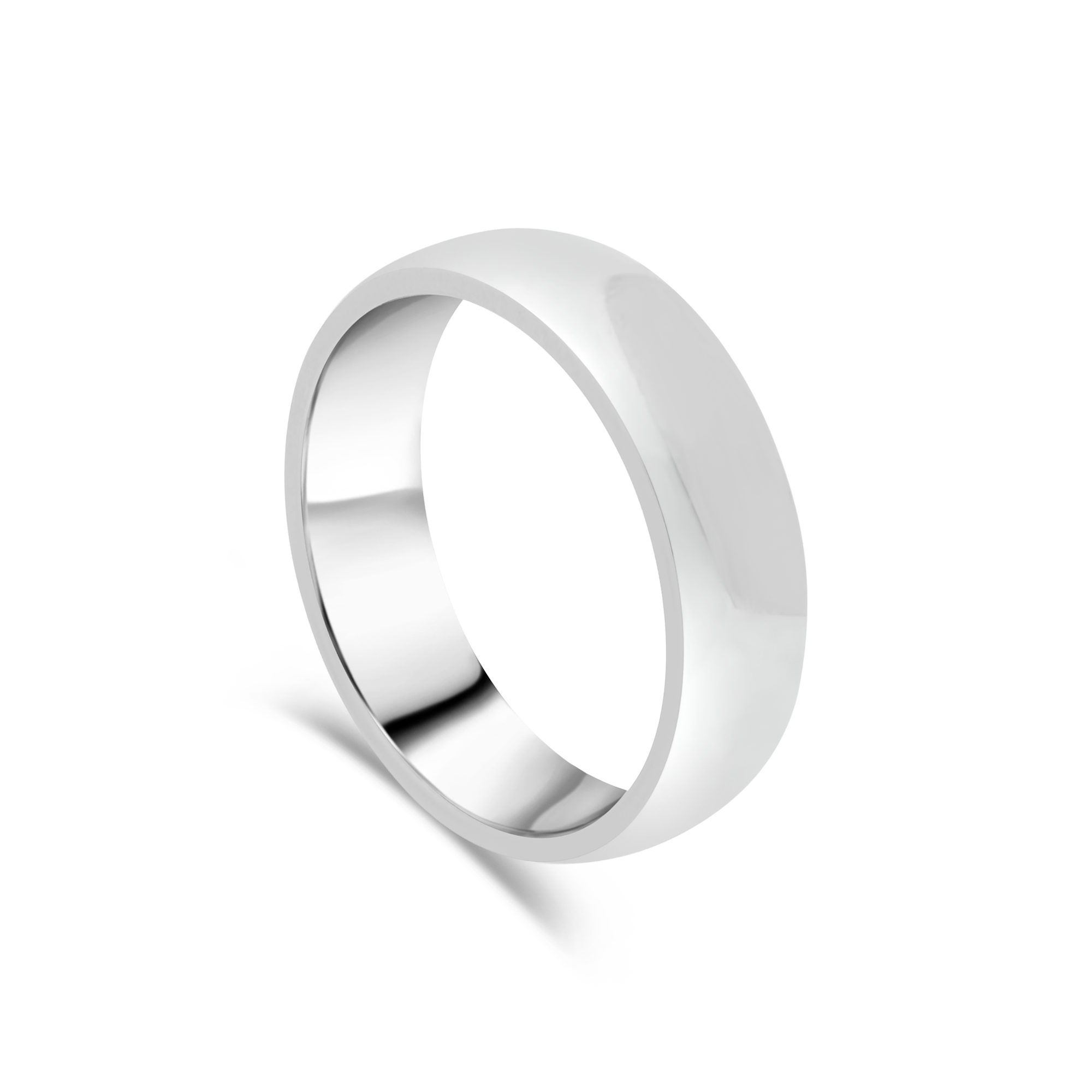 D-Shaped Gents Wedding Ring - Platinum - Appleby Jewellers Dublin