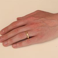 D-Shaped Gents Wedding Ring - Appleby Jewellers Dublin