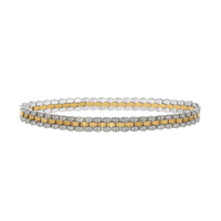 18ct Yellow and White Gold Diamond Bracelet
