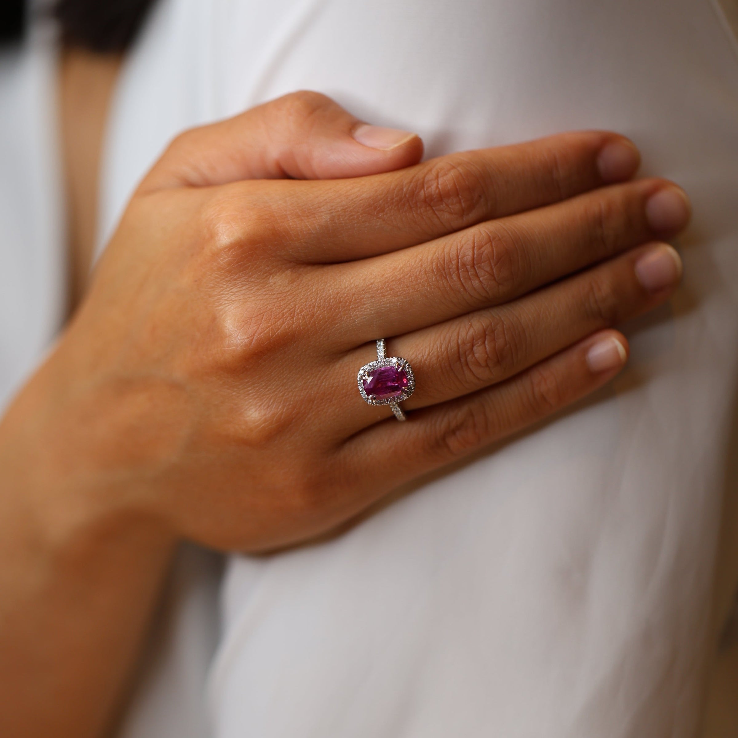 Pink Sapphire Corrine Ring - Appleby Jewellers Dublin