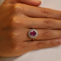 The Kate Flower - Pink Sapphire - Appleby Jewellers Dublin