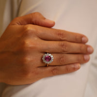 The Kate Flower - Pink Sapphire - Appleby Jewellers Dublin