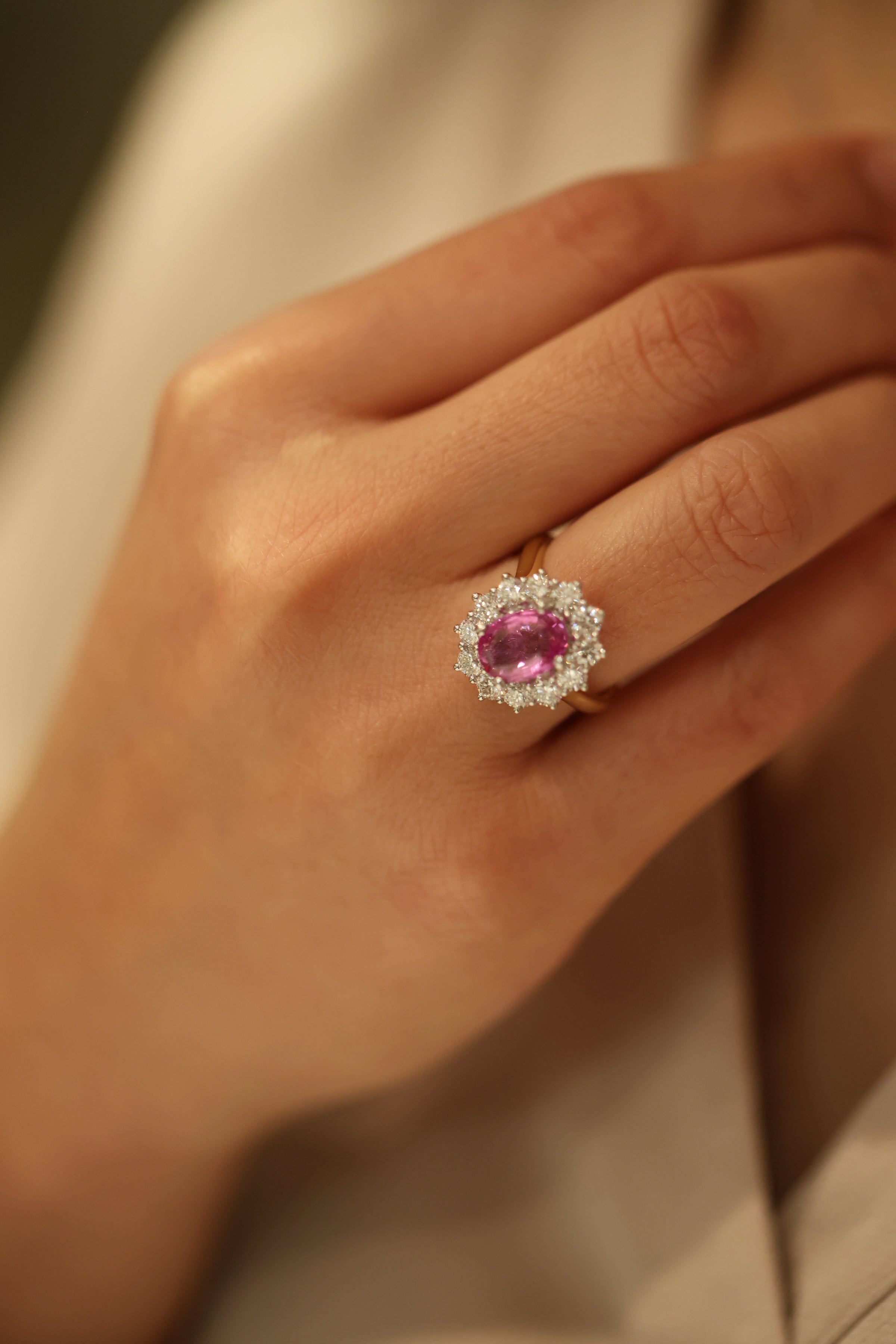 "The Kate" Pink Sapphire (3.03ct) - Appleby Jewellers Dublin