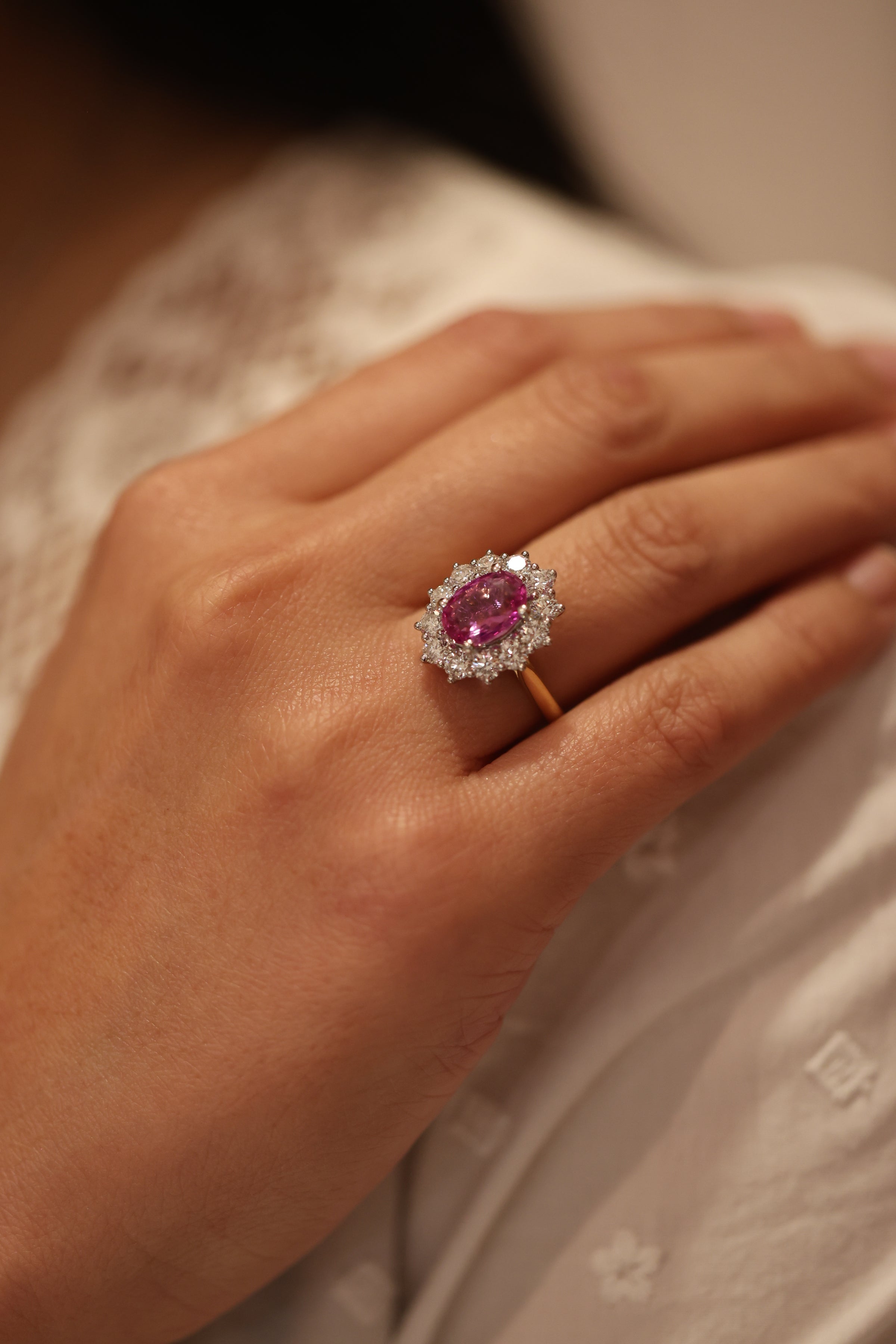 "The Kate" Pink Sapphire (3.03ct) - Appleby Jewellers Dublin