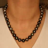 18ct Tahitian Pearl Necklace (11-12mm Pearls) - Appleby Jewellers Dublin