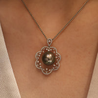 Tahitian Pearl and Diamond Pendant - Appleby Jewellers Dublin