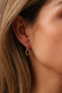 Green Tourmaline & Diamond Earrings - Appleby Jewellers Dublin