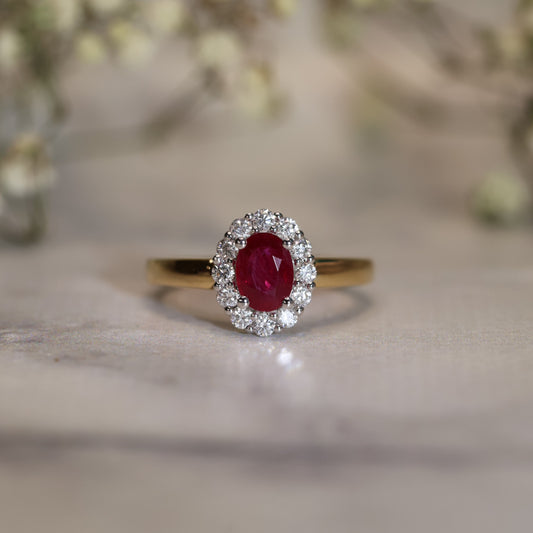 The "Windsor" Ruby and Diamond, Yellow Gold
