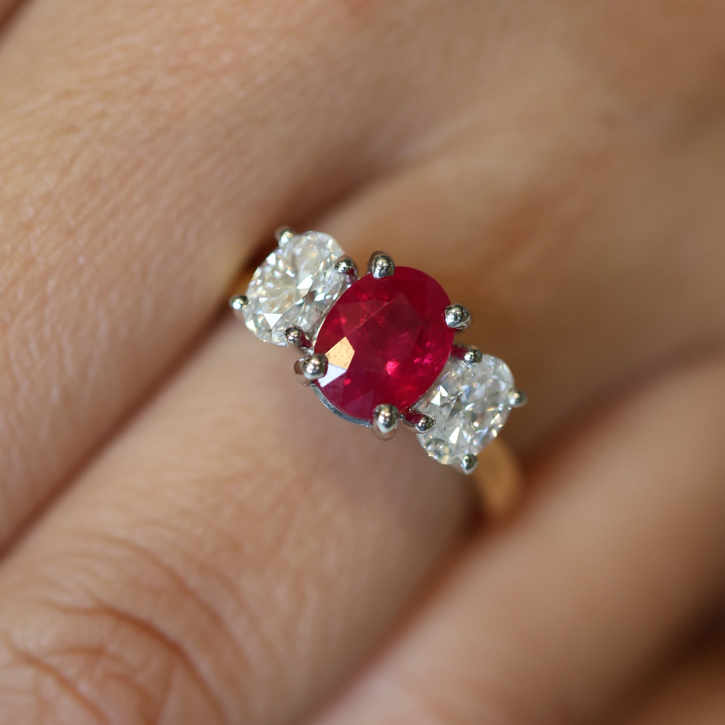 The "Tulip" with Ruby and Diamond - Appleby Jewellers Dublin
