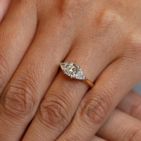 The "Tranquility" Engagement Ring with Cushion Cut & Trilliant Sides - Appleby Jewellers Dublin