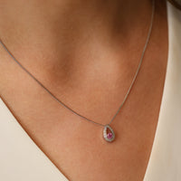Pink Droplet Pendant - Appleby Jewellers Dublin