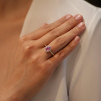 Corrine Pink Pear-Shaped Sapphire - Appleby Jewellers Dublin
