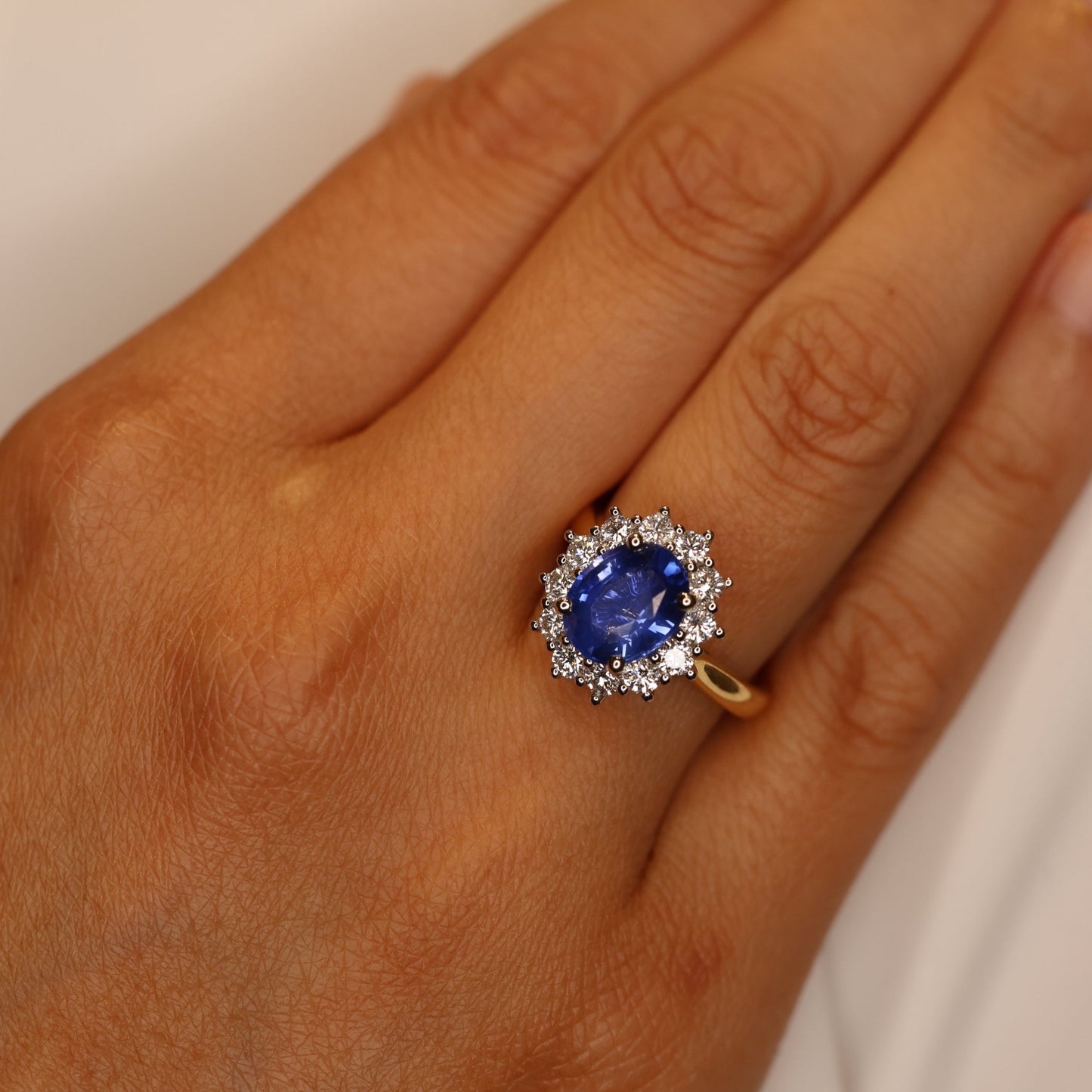 The "Kate" Sapphire and Diamond, Yellow Gold