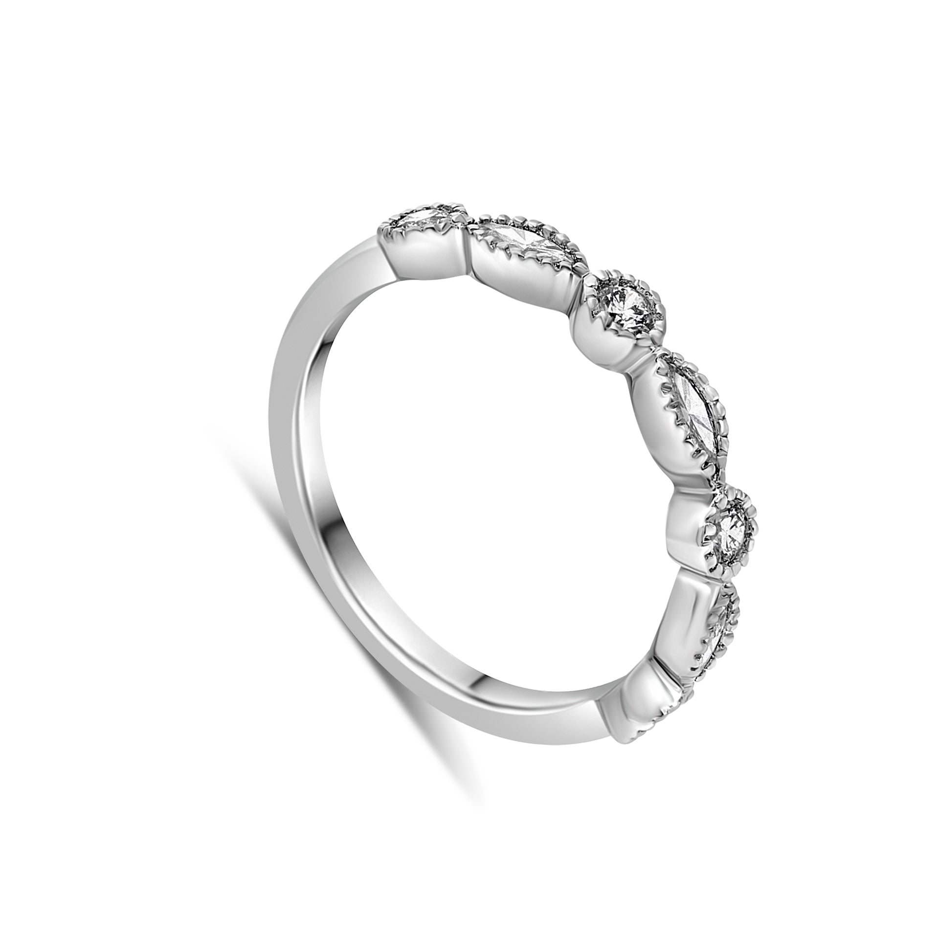 The Marquise Flower Band - Platinum - Appleby Jewellers Dublin