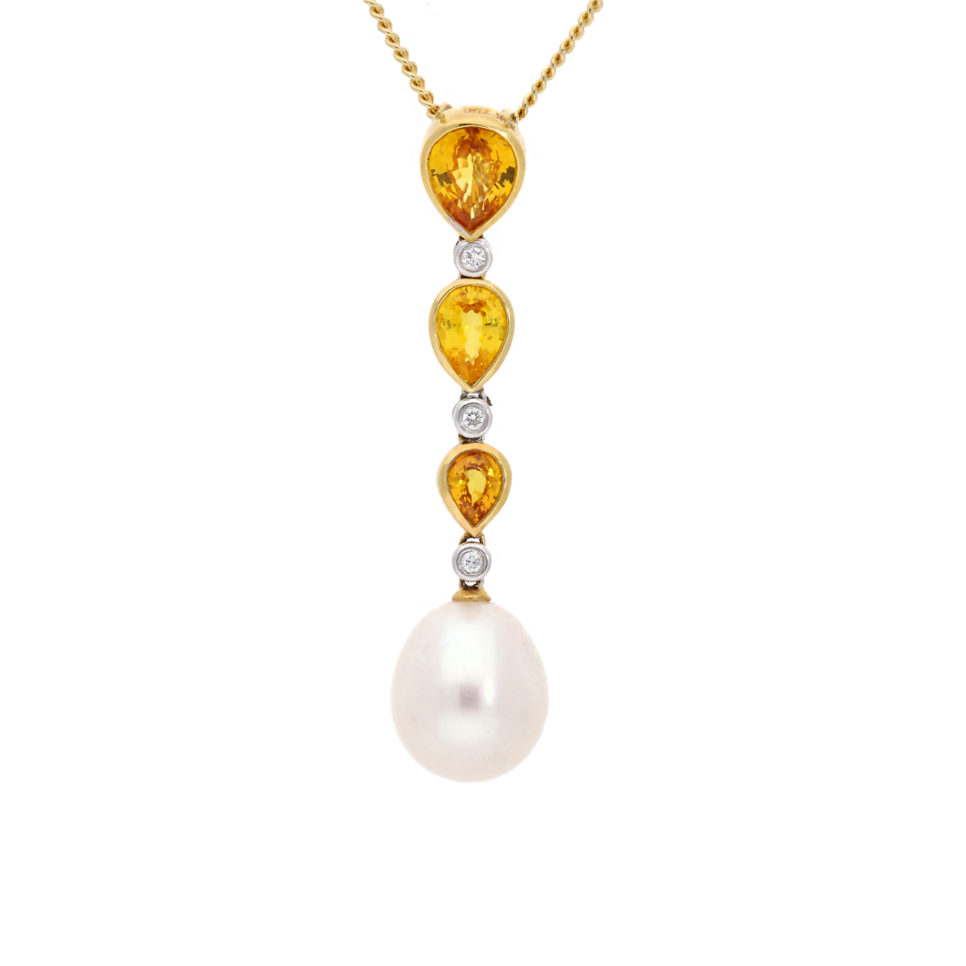 Golden Sunrise Pearl Pendant - Appleby Jewellers Dublin
