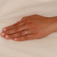 Platinum D-Shaped Ladies Wedding Ring - Appleby Jewellers Dublin