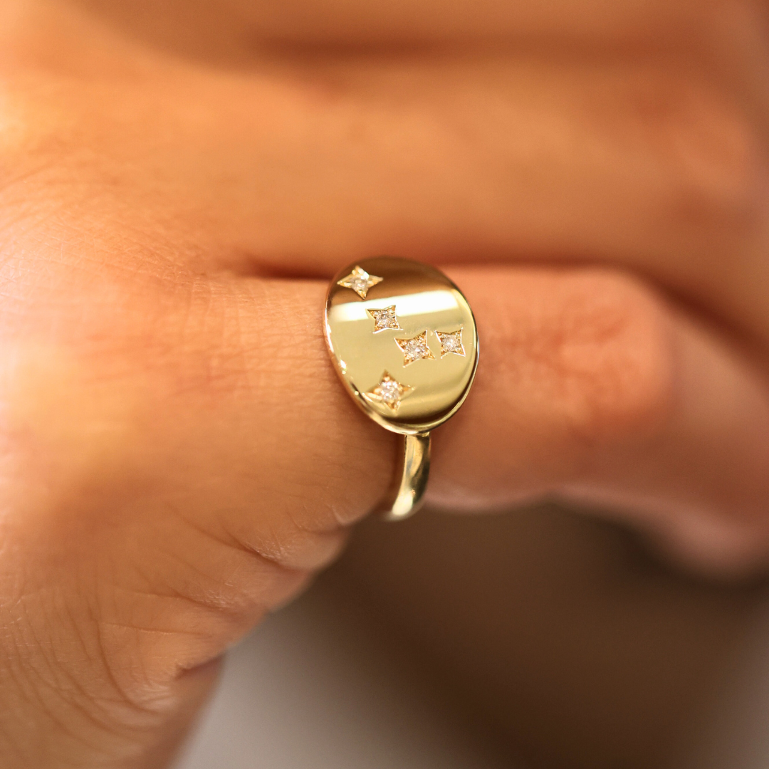 Cancer Constellation Pinky Ring - Appleby Jewellers Dublin